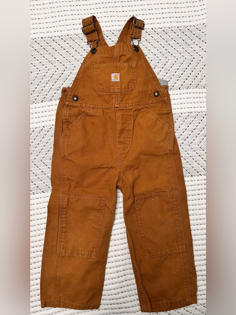 Carhartt Kids Carhartt Brown Duck Canvas Overalls